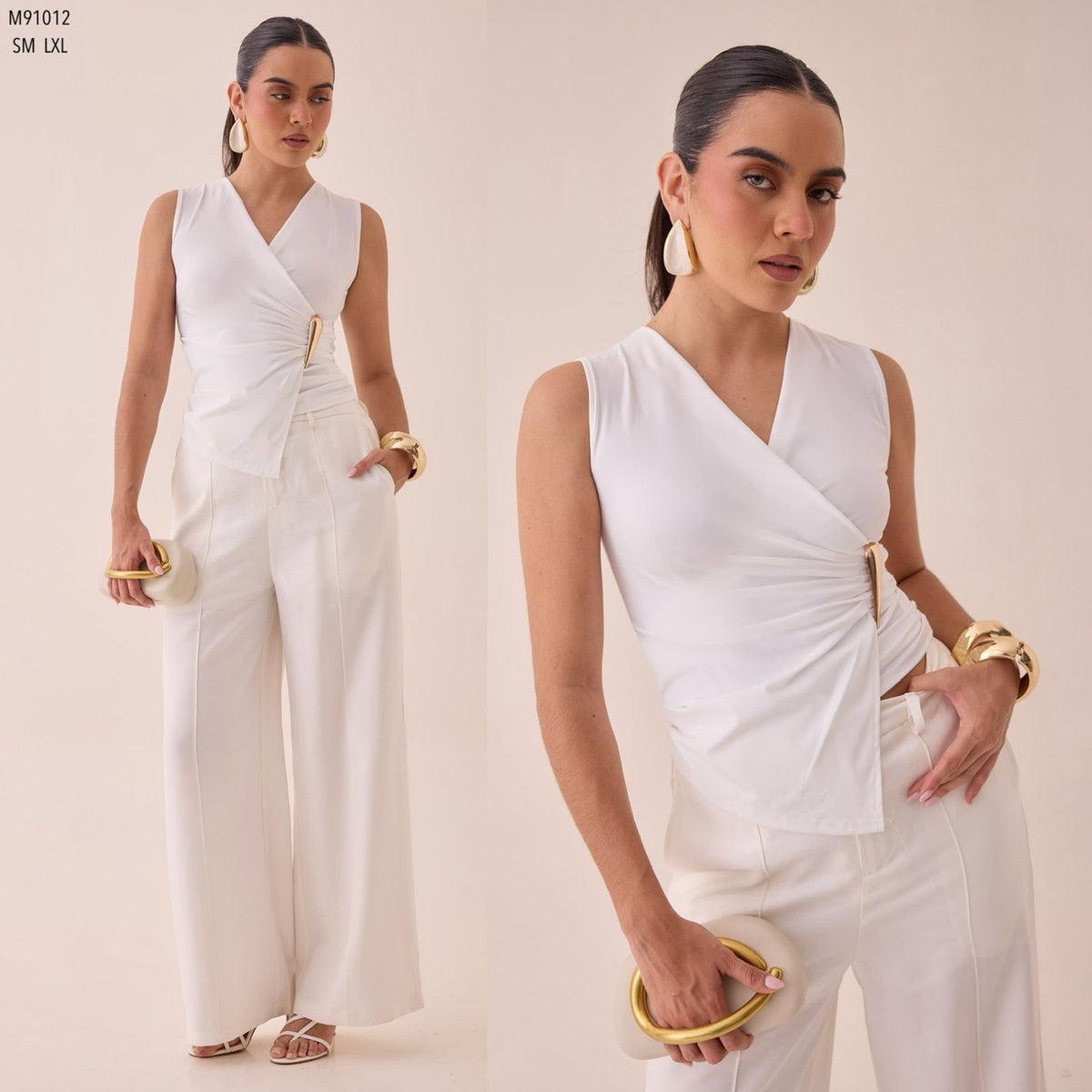 Blusa cruzada