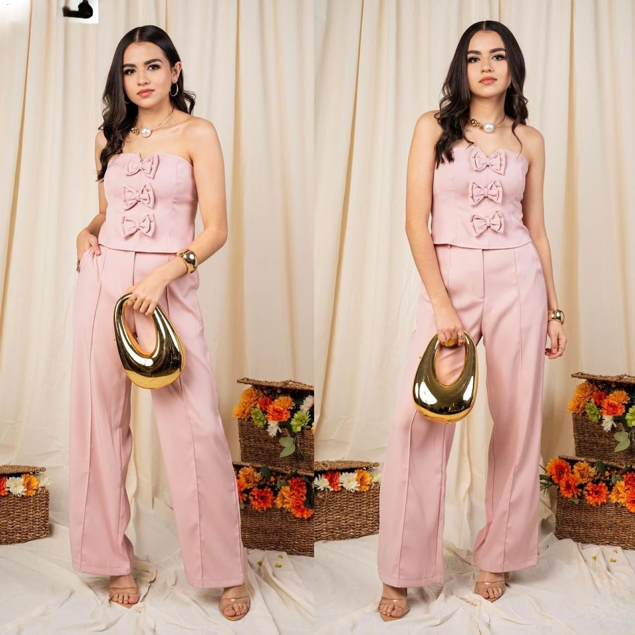 Set strapless moños