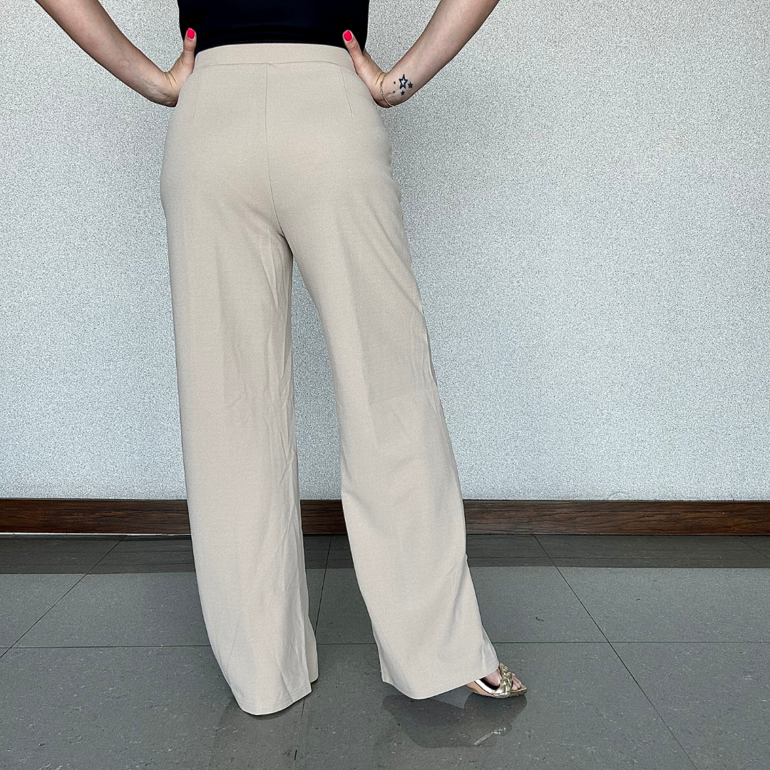 Pantalon Basic Beige
