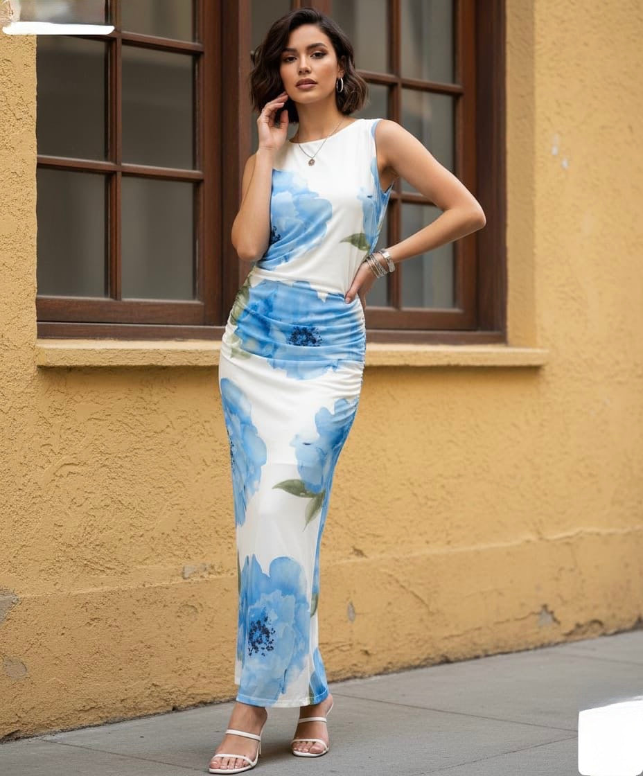Vestido Mesh Flower