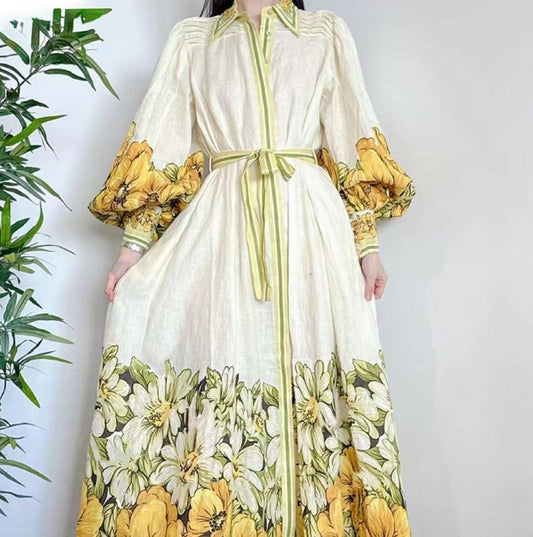 Vestido Mangas Bombachas