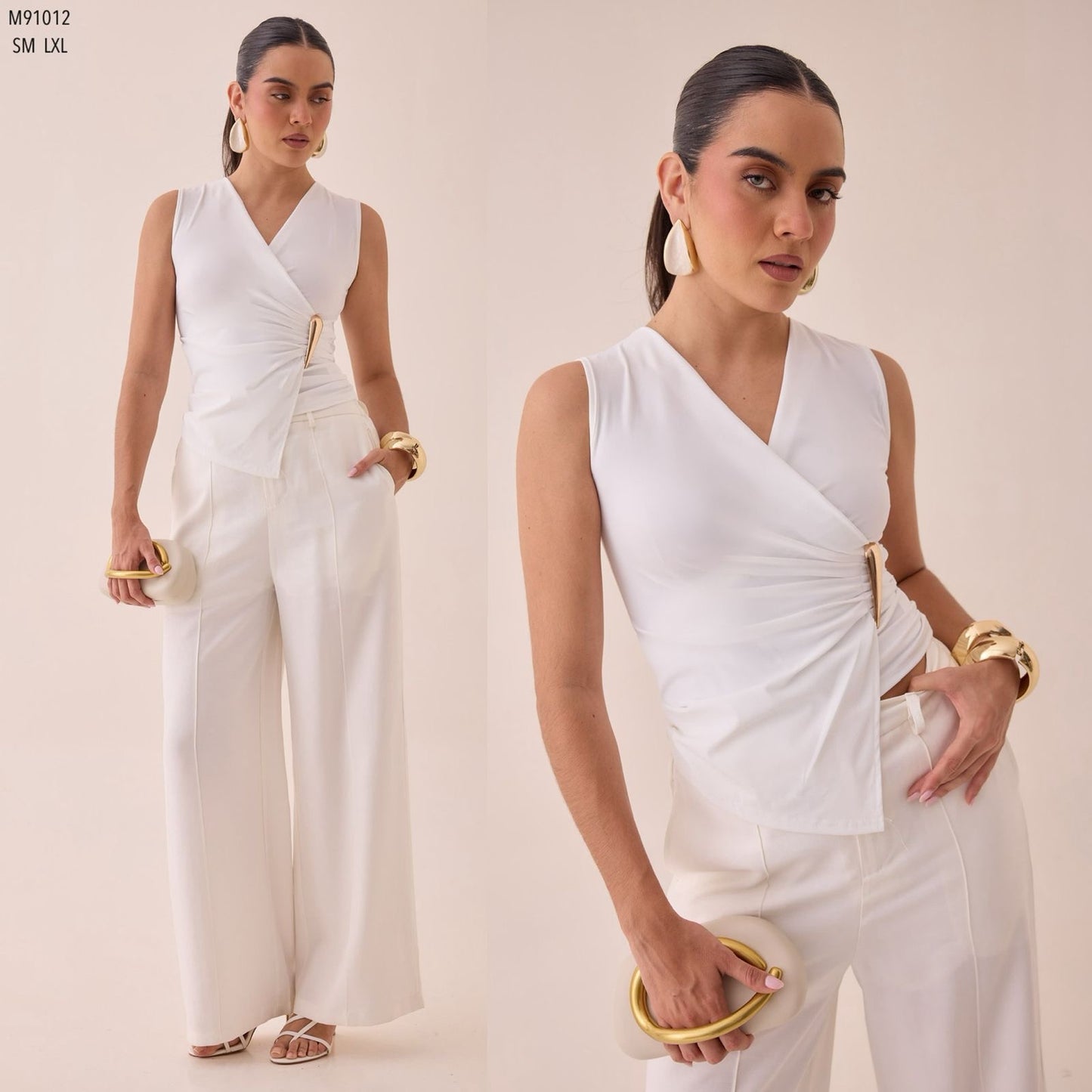 Blusa cruzada