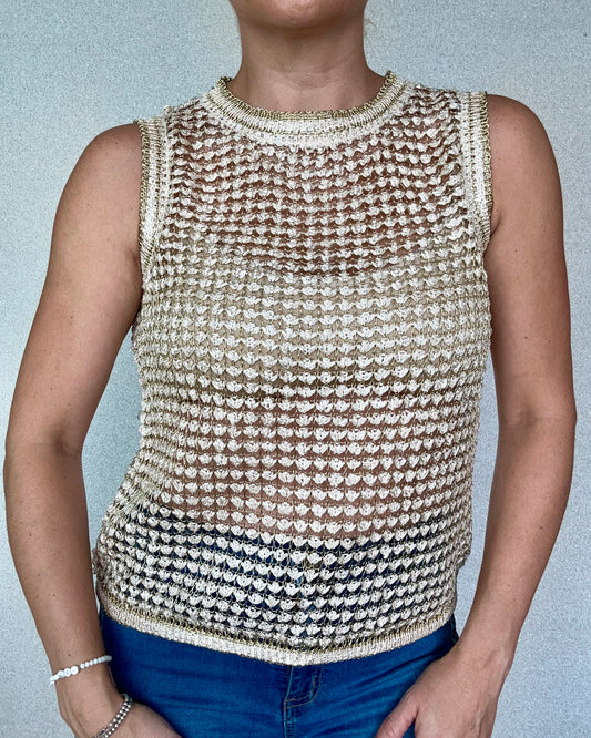 Blusa Tejida Beige