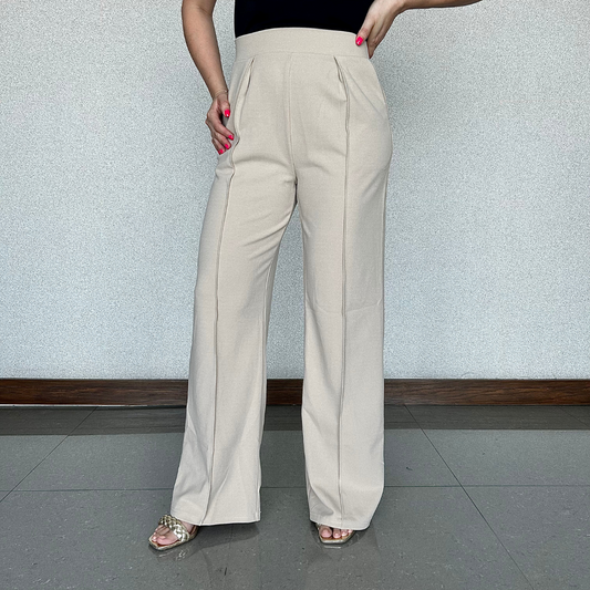 Pantalon Basic Beige